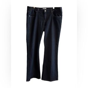 Womens Paige Maternity skyline Boot Petite Dark Denim Jeans Size 34